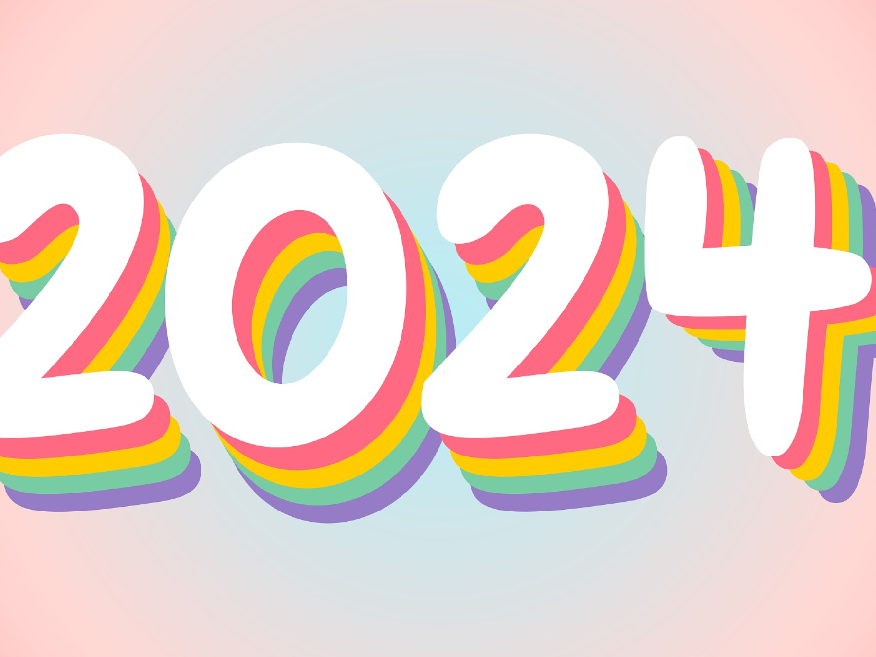 Numbers representing the year 2024