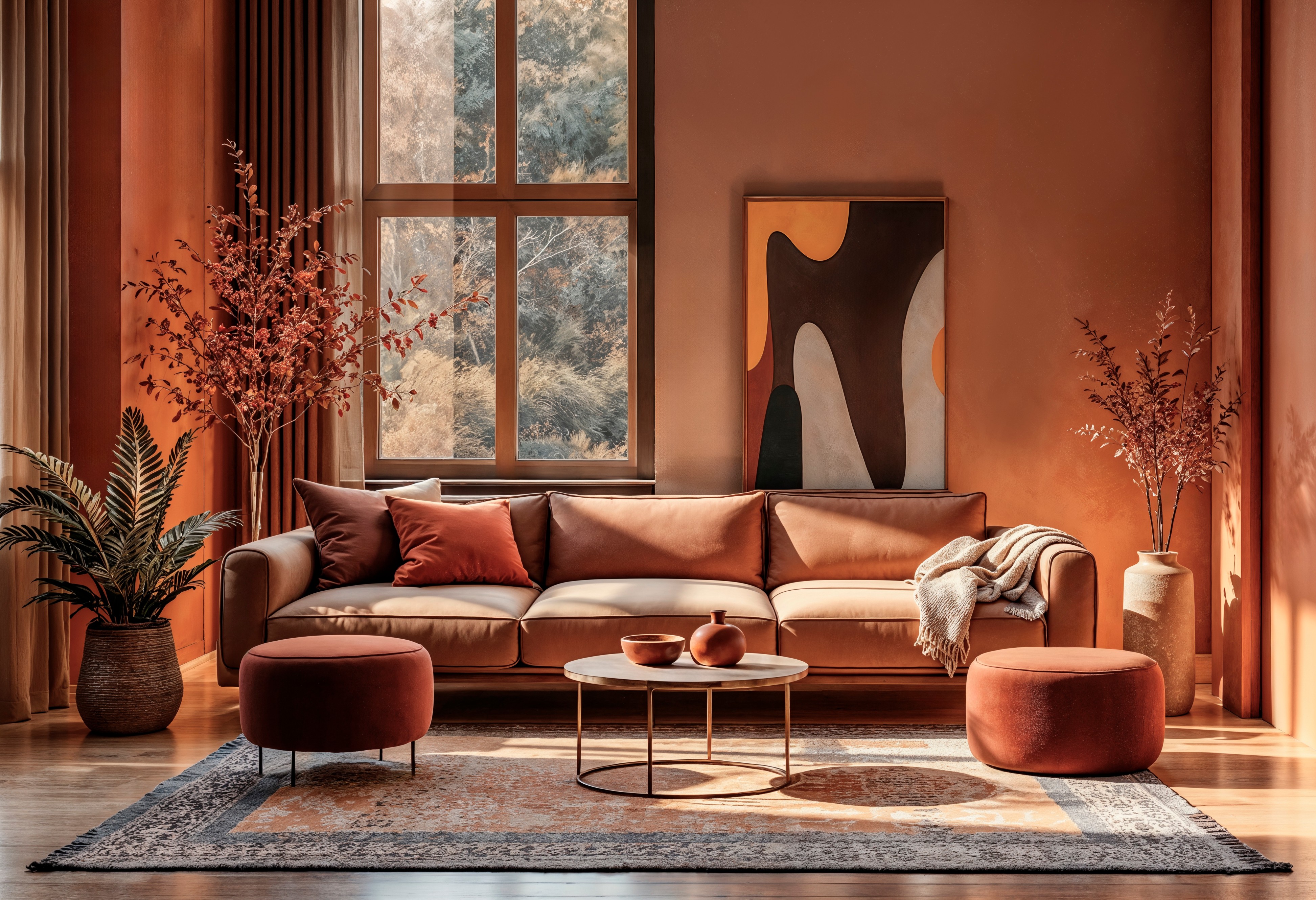 Winter decor 3 - earthy warm palettes