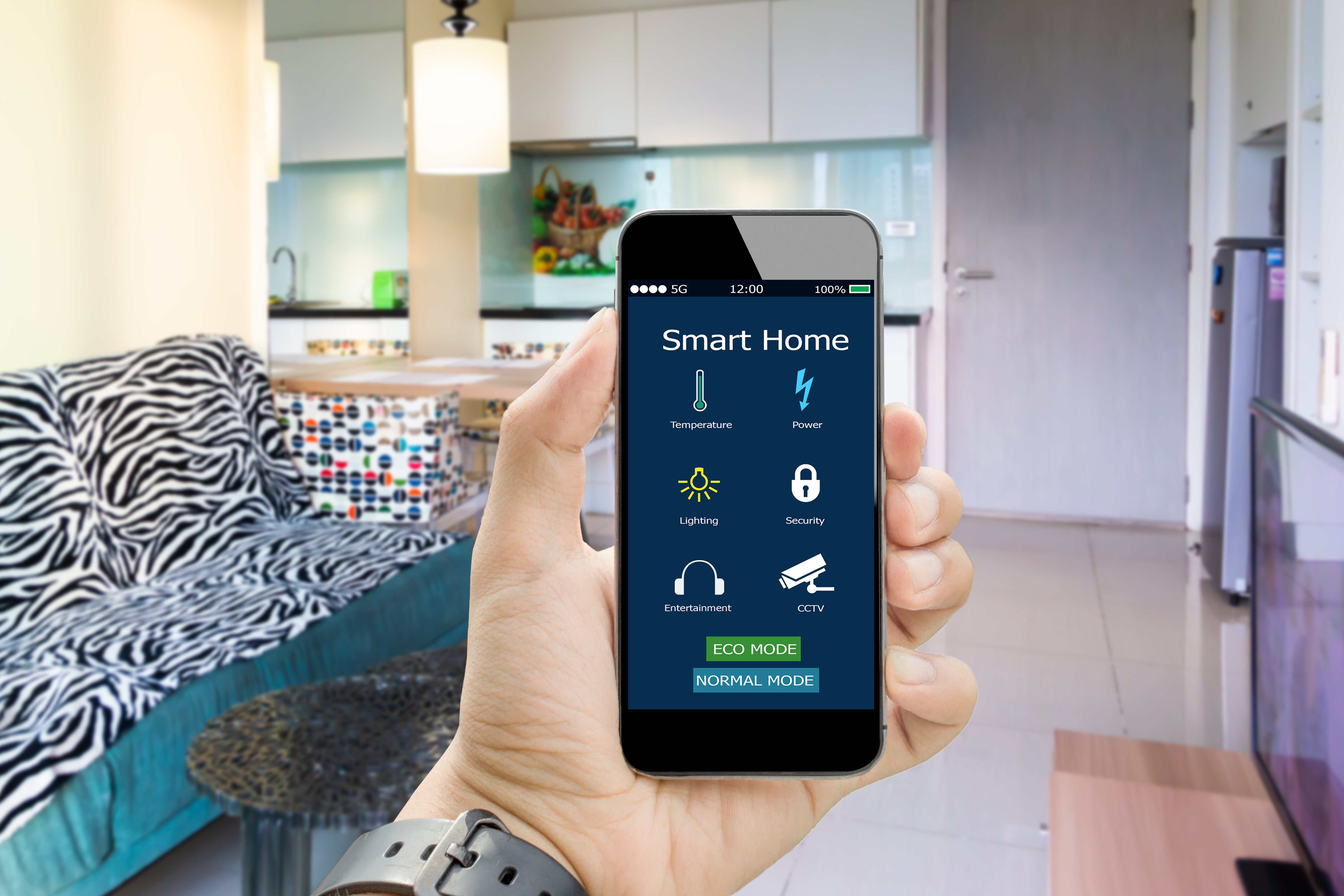 Smart home technology for sustainable living